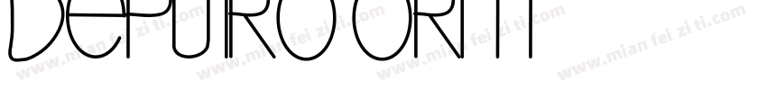 depu iro orm字体转换
